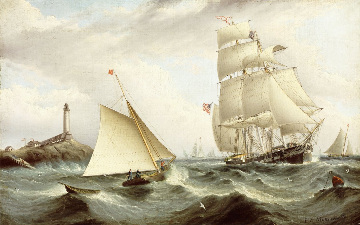 Henter Pilot-Isle of Shoals, New Hampshire, av James E. Buttersworth