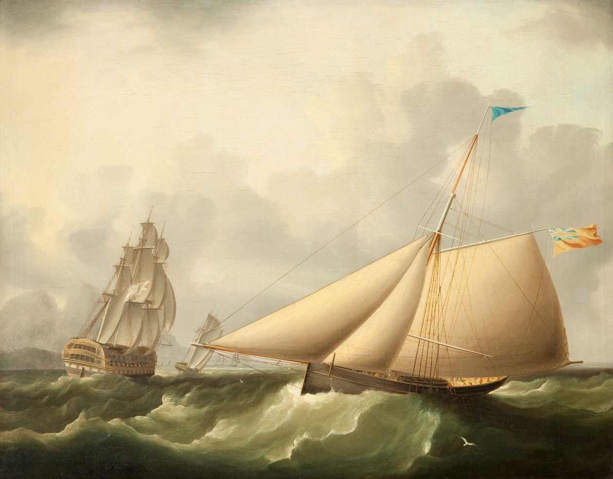 Sjølandskap av James E. Buttersworth