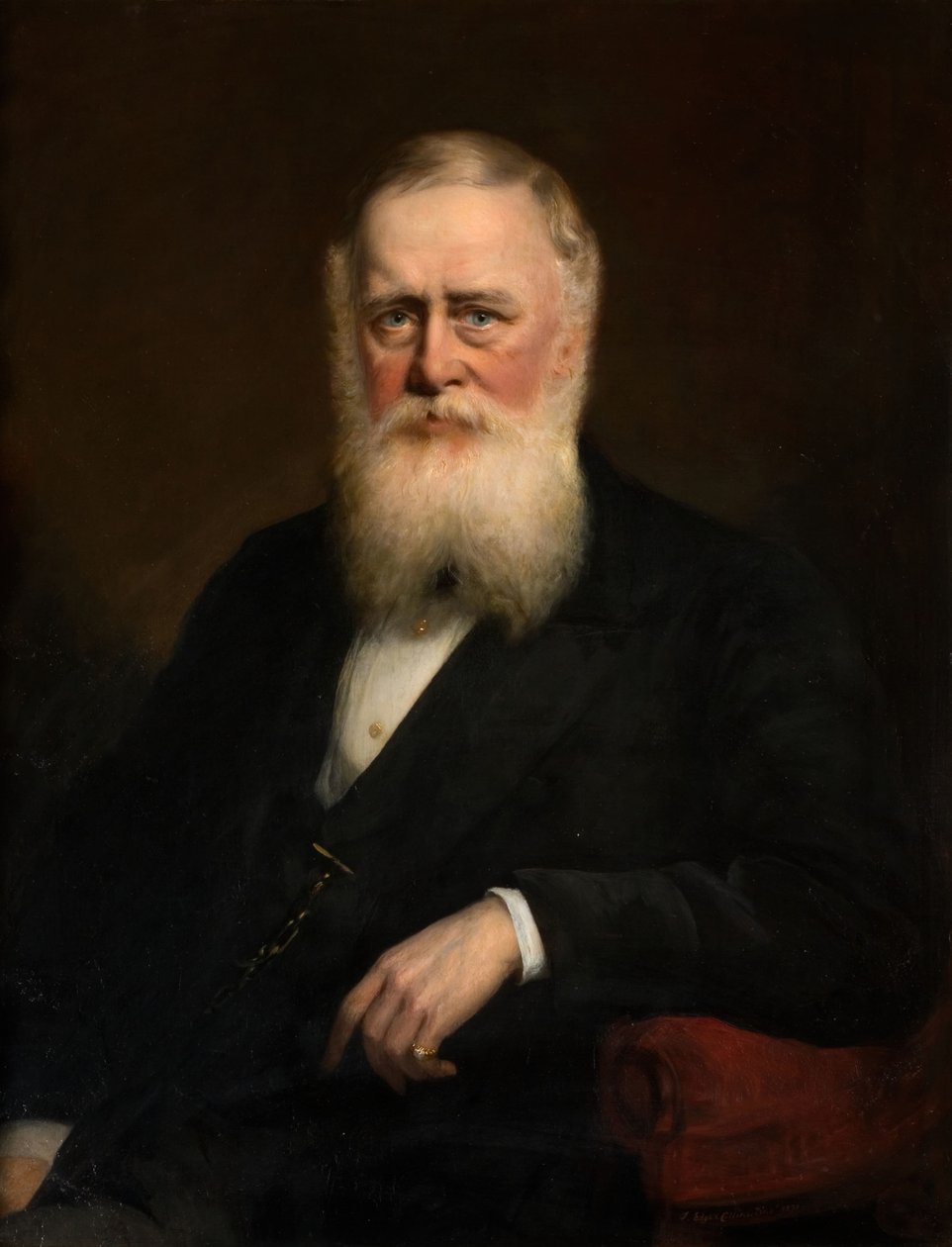 Portrett av Thomas Phillips, 1871. av James Edgell Collins