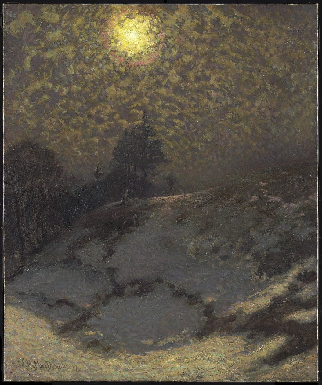 Tidlig kveld, vinter, 1912 av James Edward Hervey Macdonald