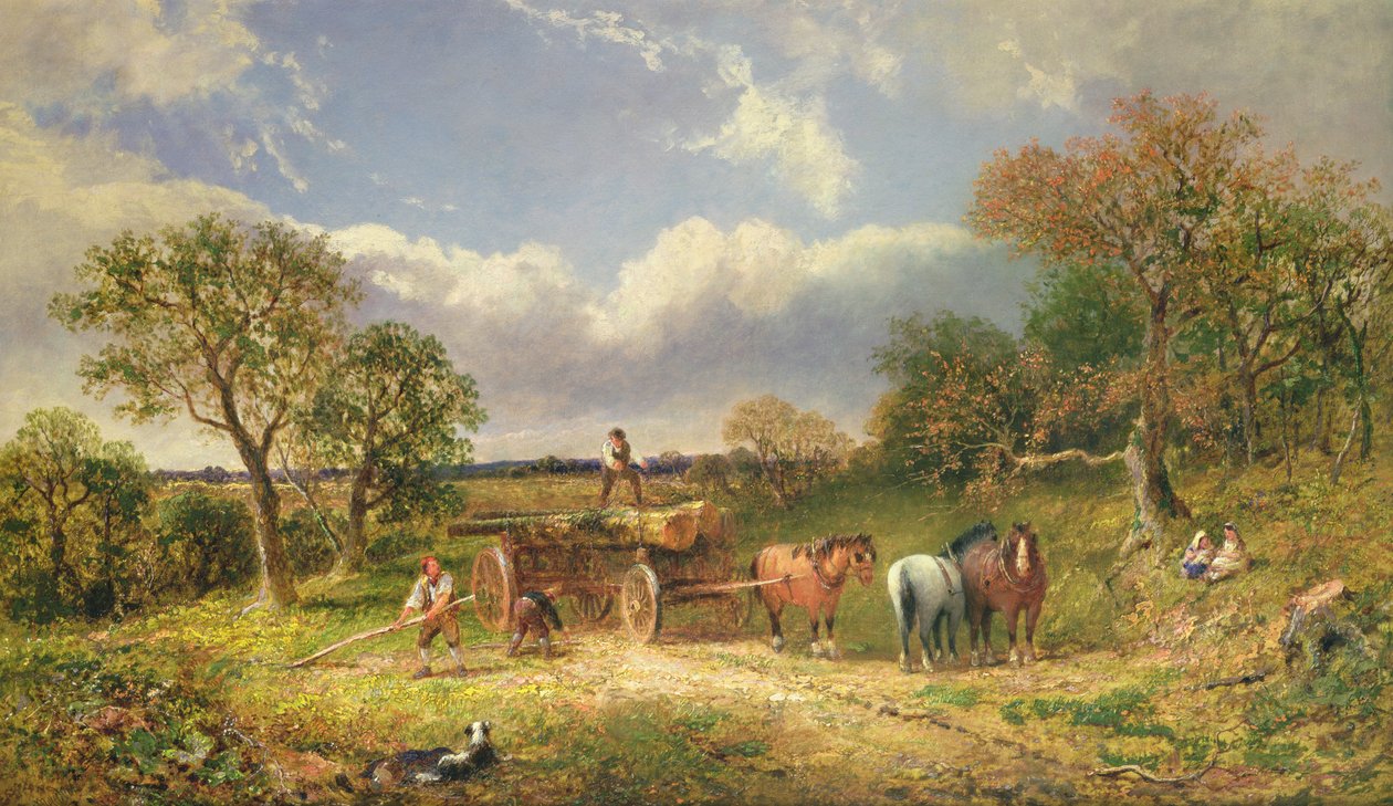 Vogn i et landskap av James Edwin Meadows