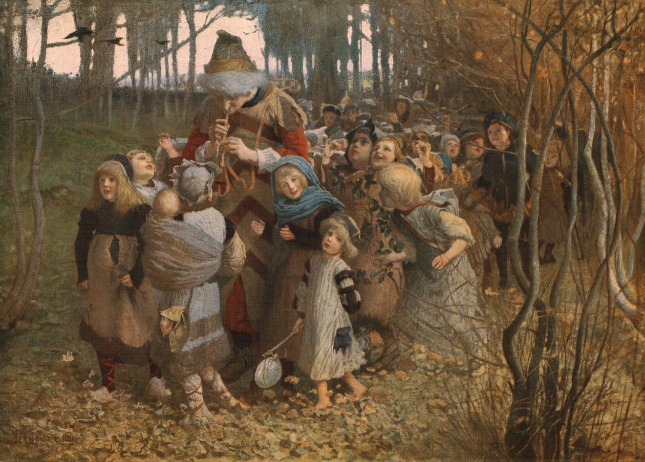 Pied Piper of Hamelin, 1881, c1930. av James Elder Christie
