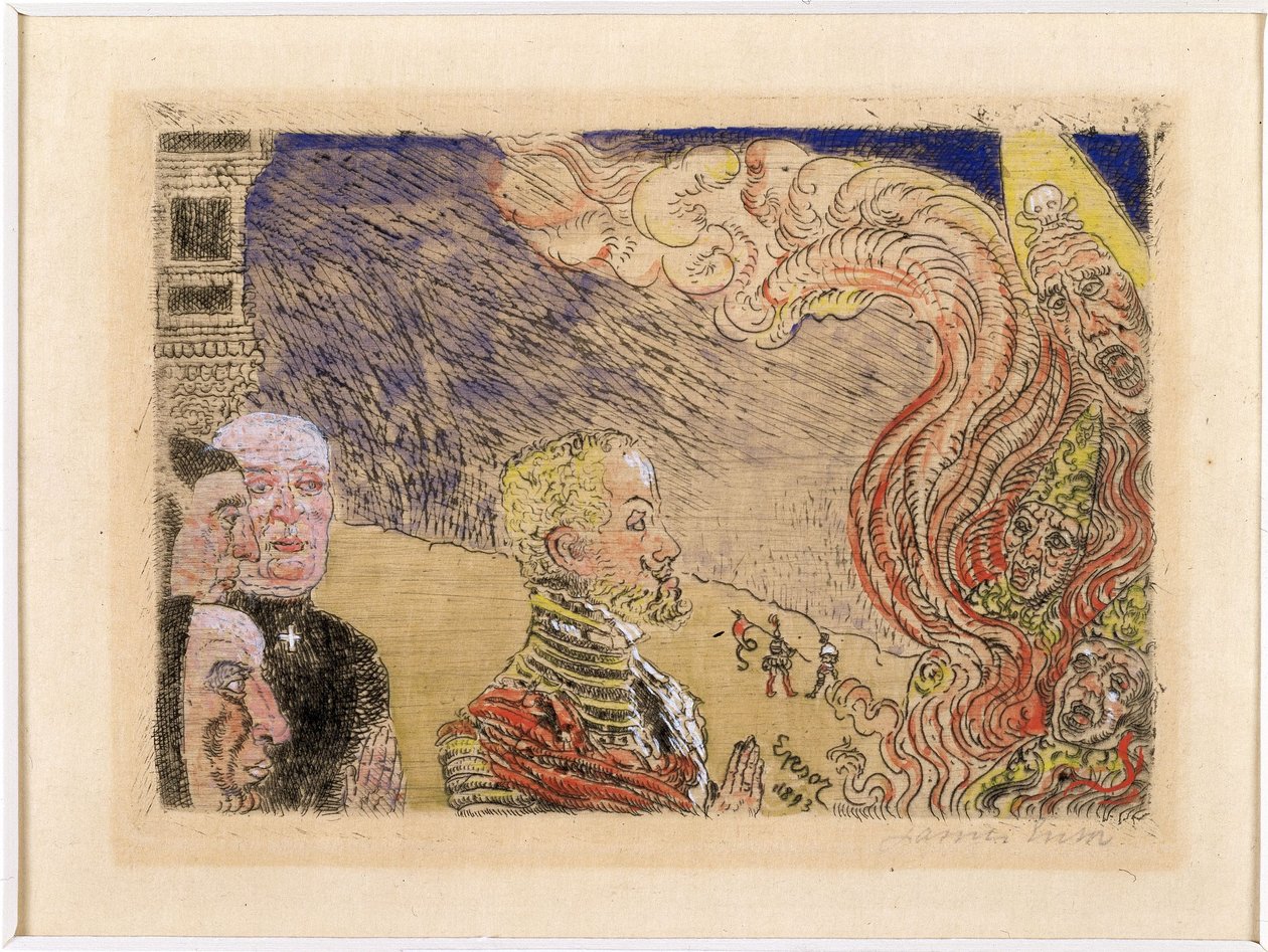 Auto-da-fé av James Ensor