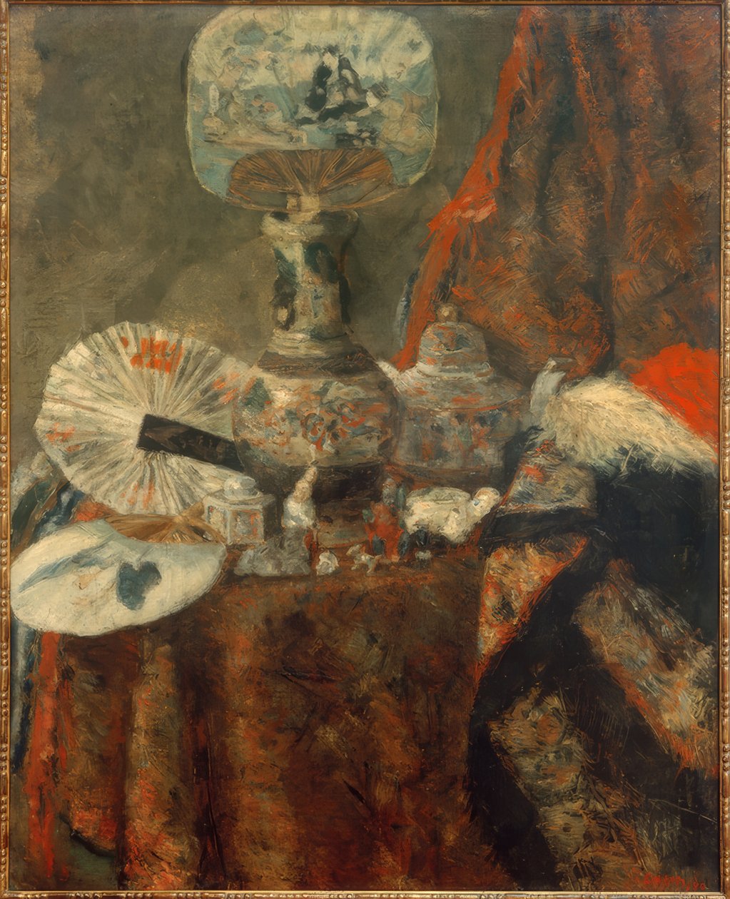Chinoserier, vifter og stoffer av James Sidney Ensor