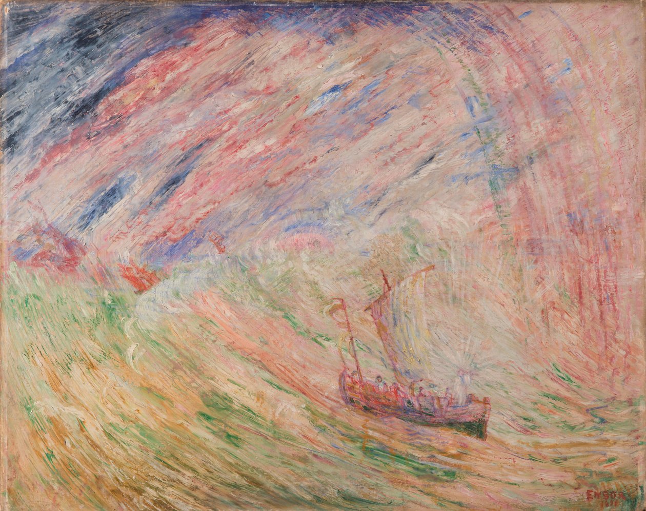 Kristus stilner stormen av James Ensor