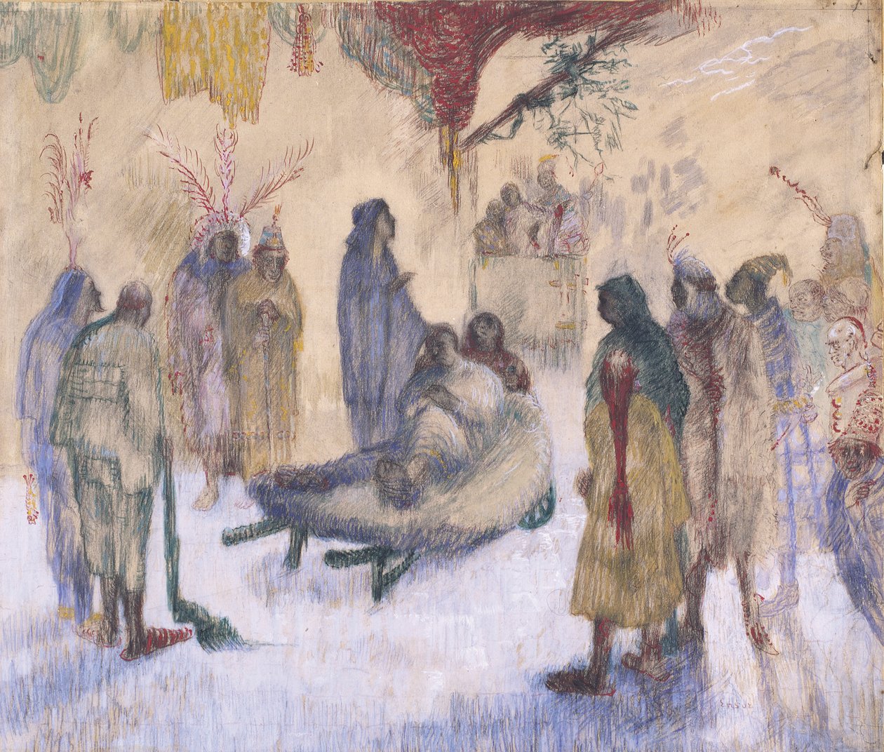 Kristus med den lamme av James Ensor