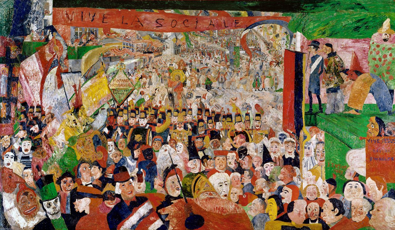 Kristi triumferende inntog i Brussel av James Ensor