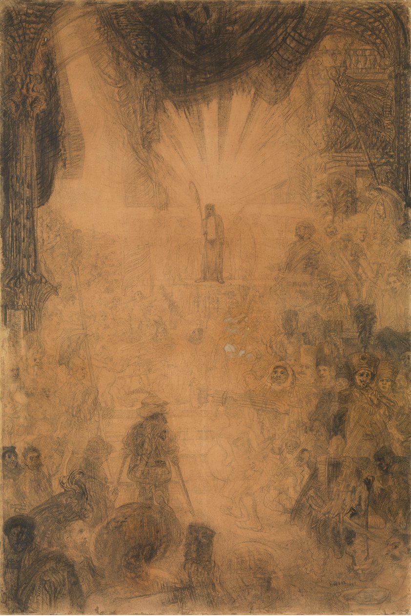 Christus dem Volk gezeigt av James Ensor