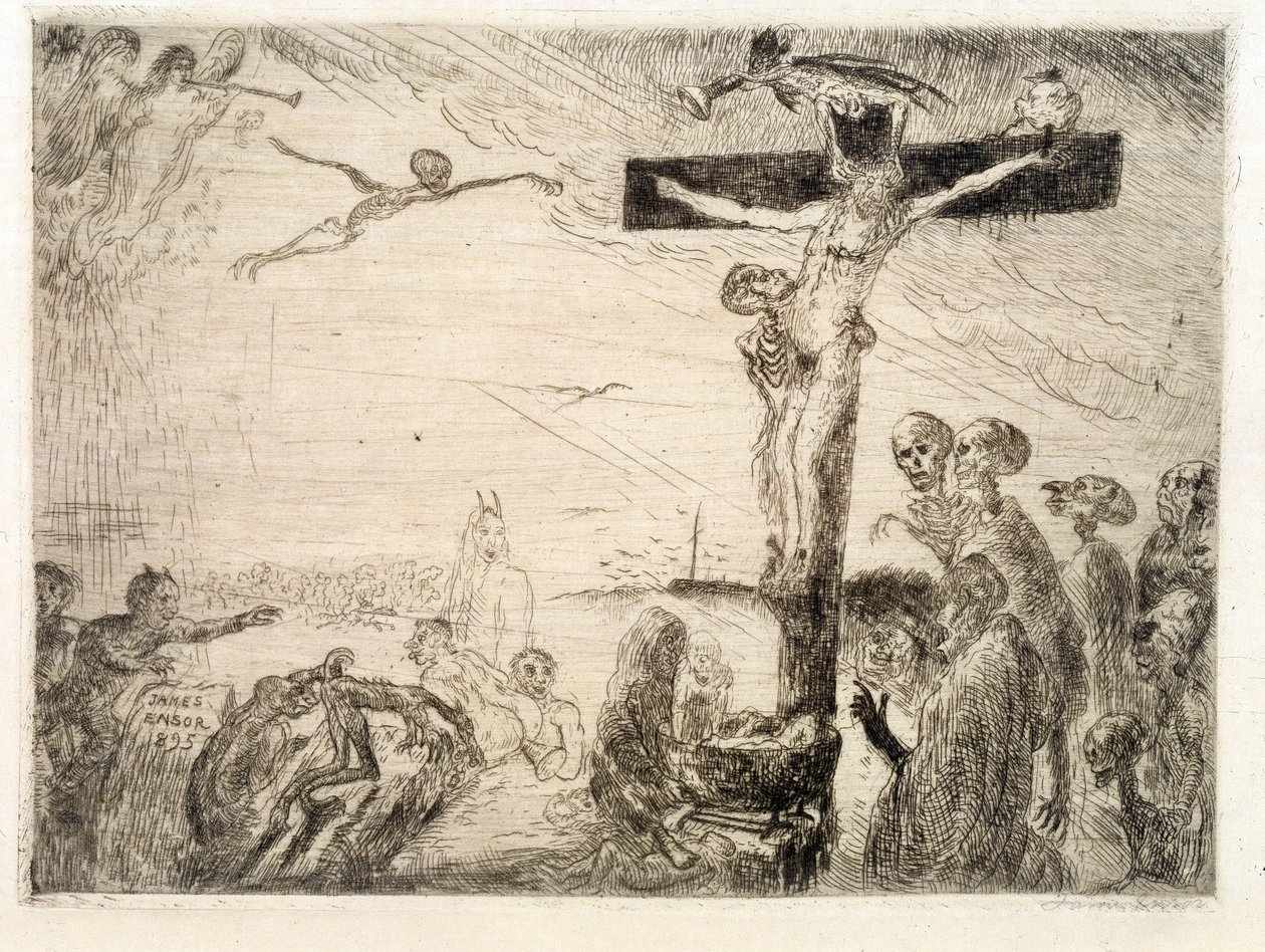 Kristus plaget av djevler av James Ensor