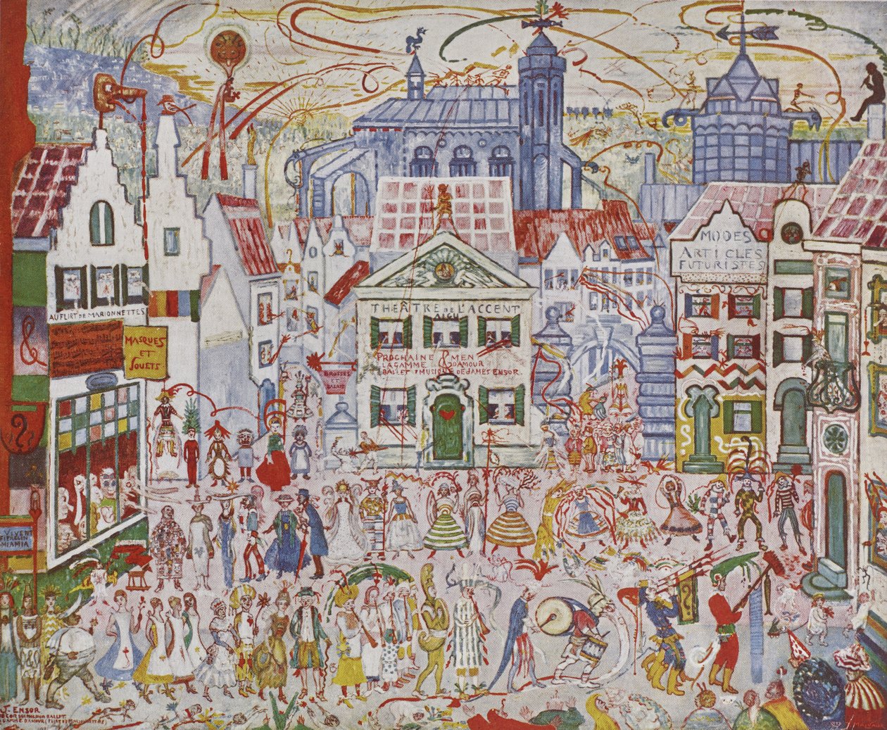 Dekor fra La Gamme d#39;Amour av James Ensor