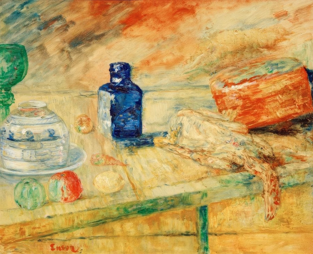 Den blå flasken av James Sidney Ensor