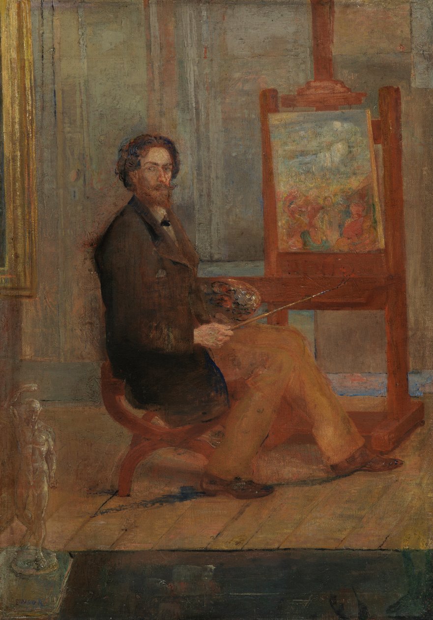 Ensor ved staffeli av James Ensor