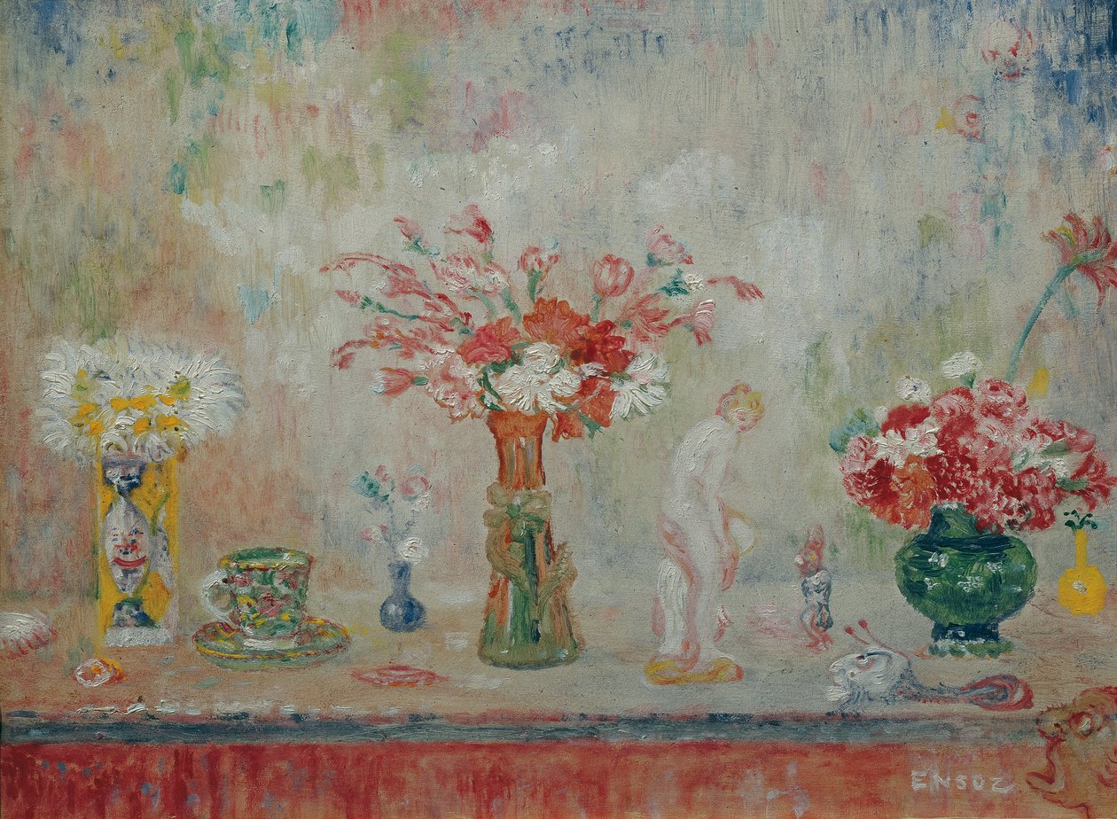Fantastisk stilleben av James Ensor