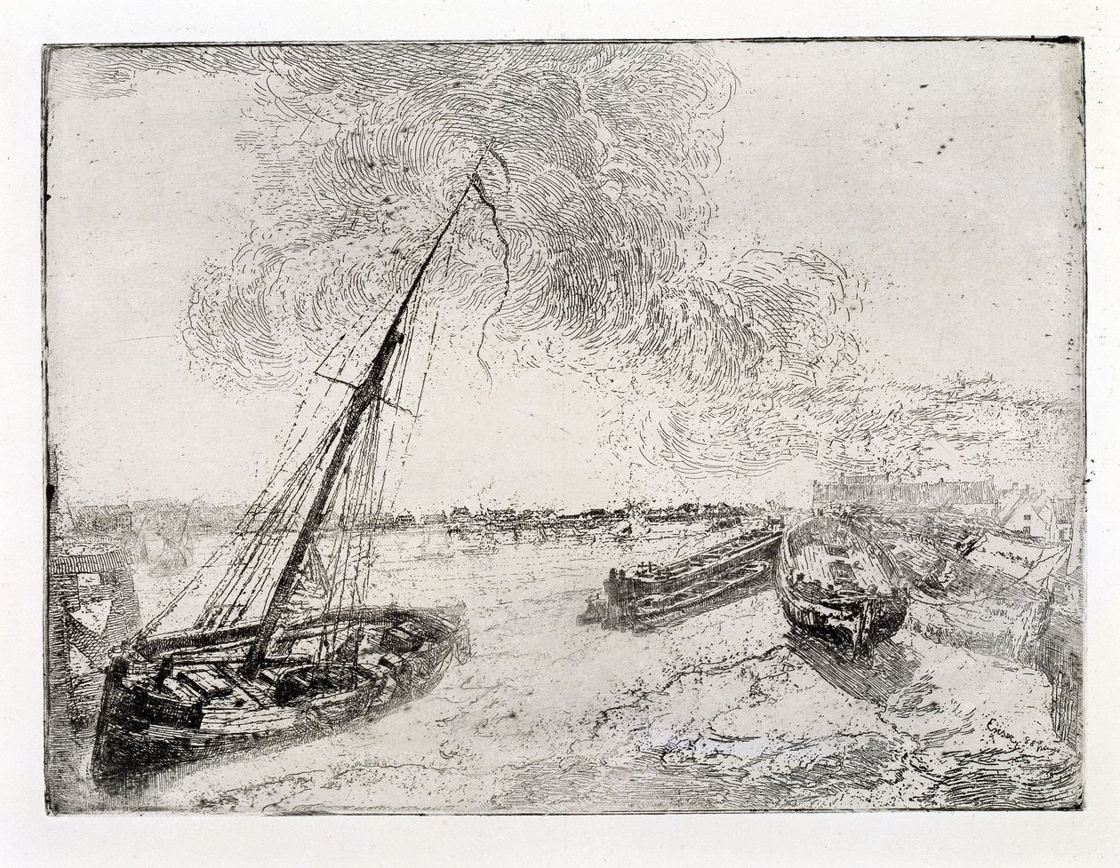 Strandede båter av James Ensor