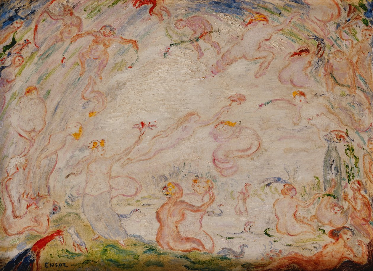 Gester av nymfer; Gester av nymfer av James Ensor