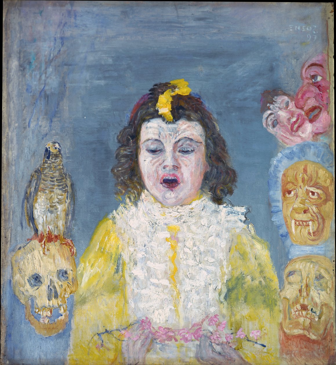 Jente med masker (nattverd) av James Ensor