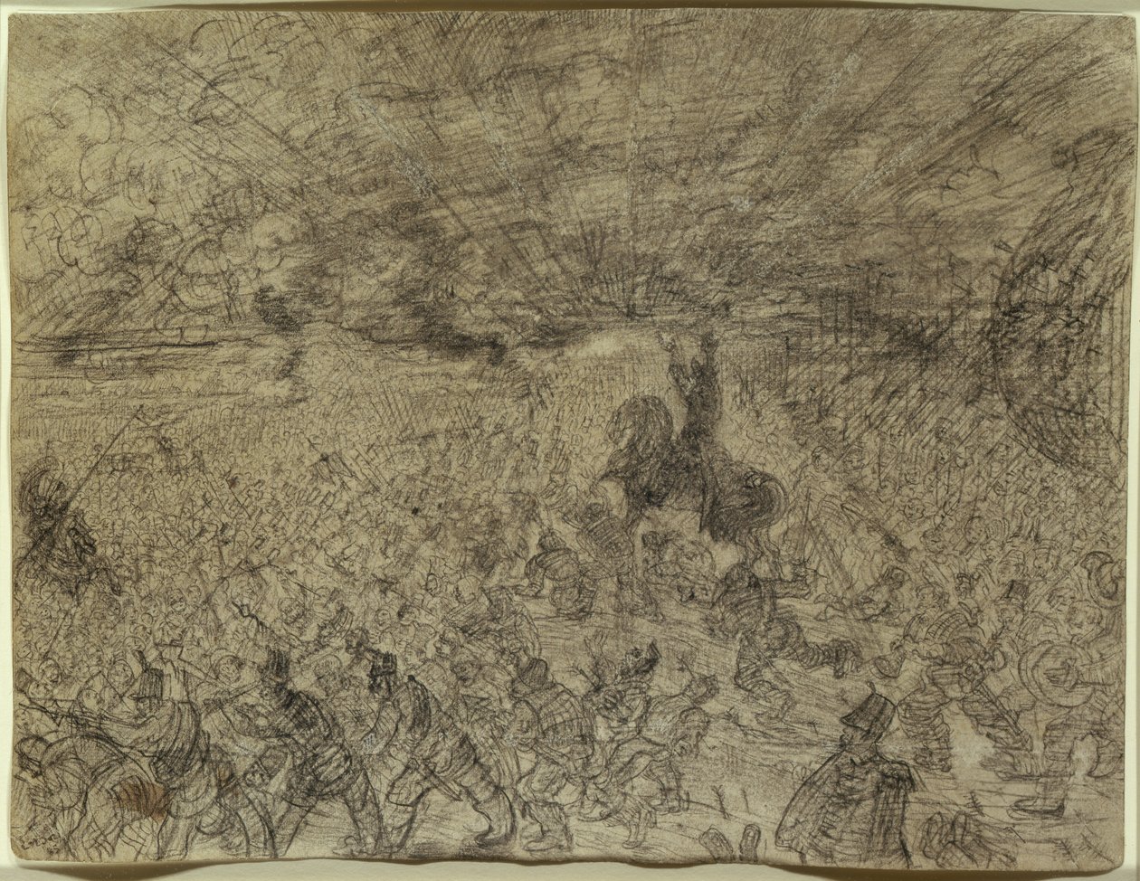 Joshua stopper solen av James Ensor