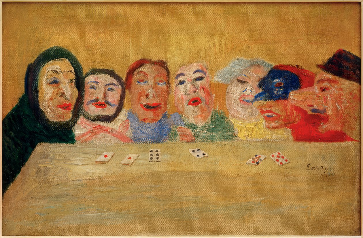 Kortspillende masker av James Sidney Ensor