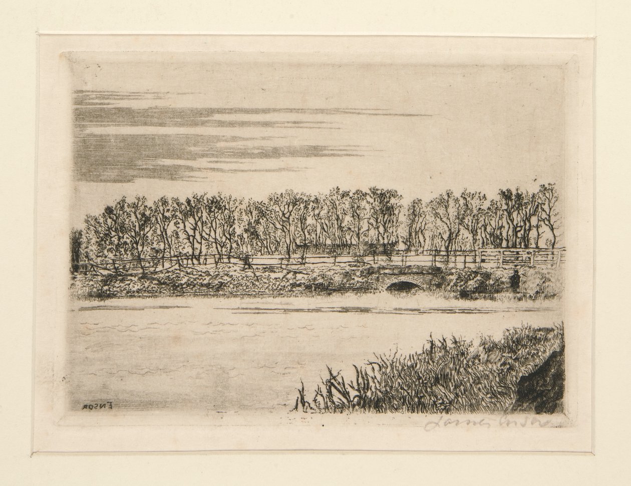 Le pont du bois ? Ostende (Broen i skogen i Oostende) av James Ensor