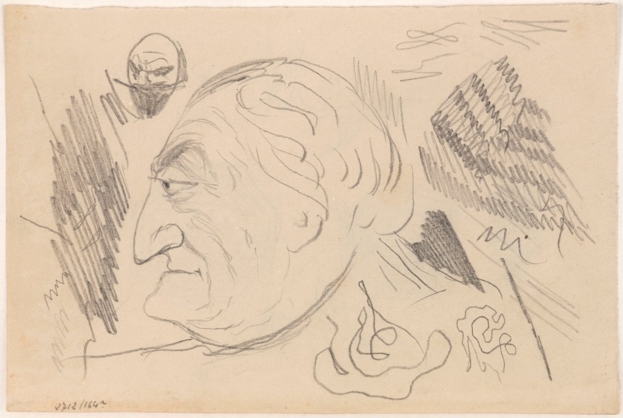 Mann i profil av James Ensor