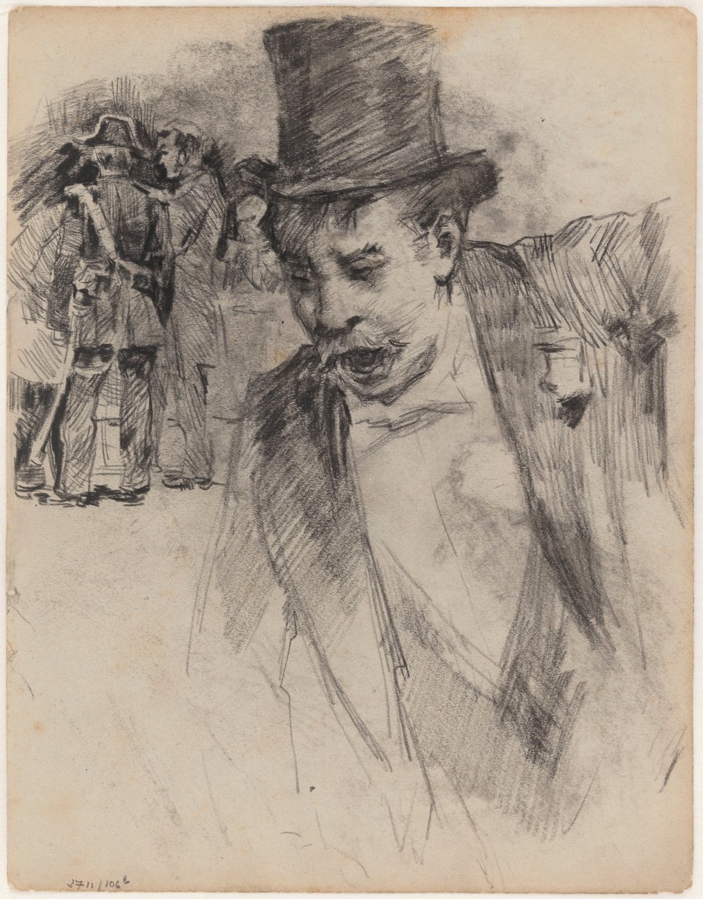 Mann med flosshatt av James Ensor