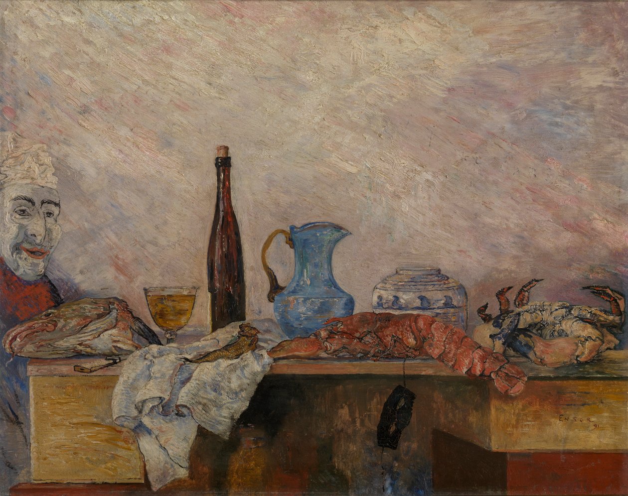 Maske og krepsdyr av James Ensor