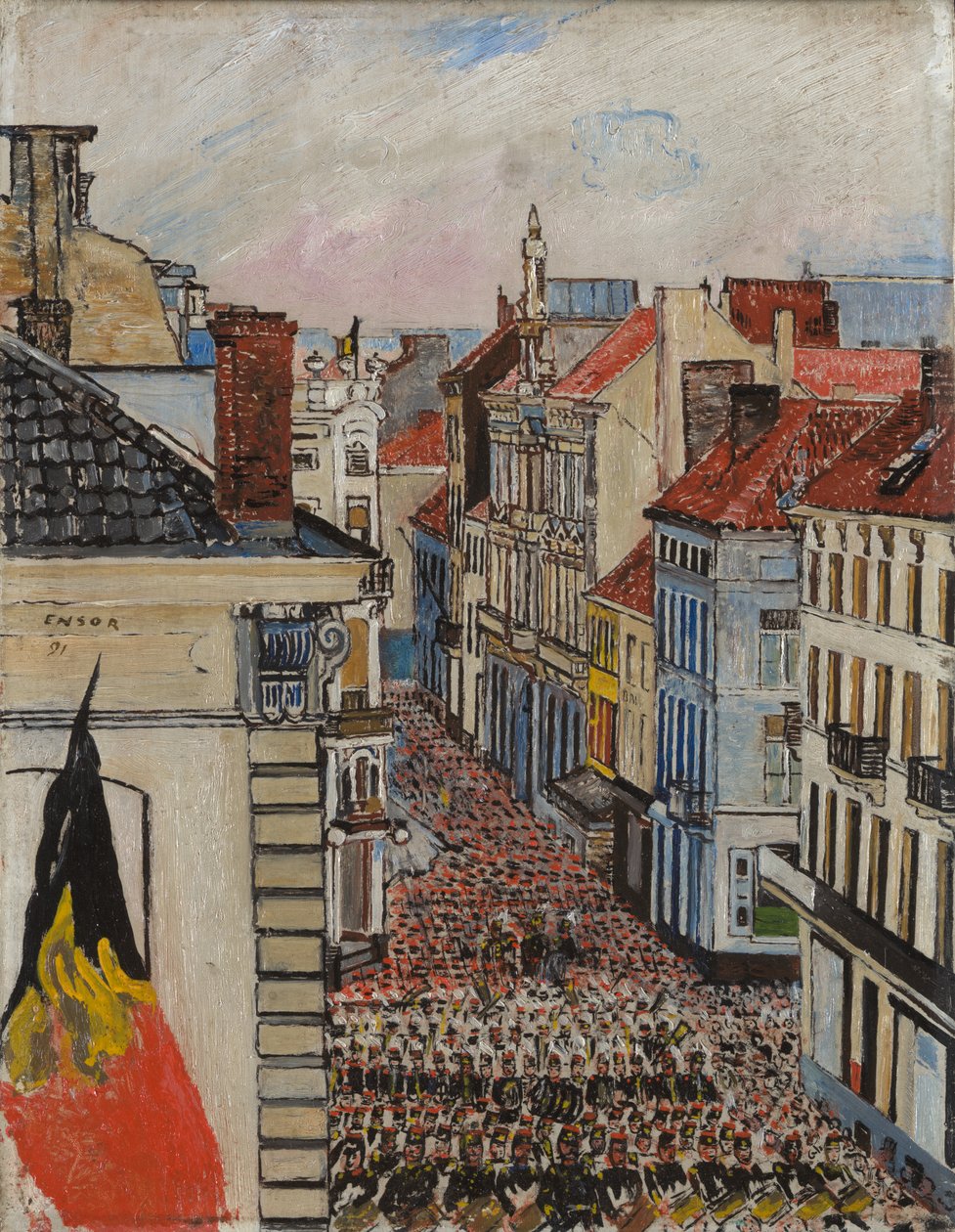 Musikk i Vlaanderenstraat av James Ensor