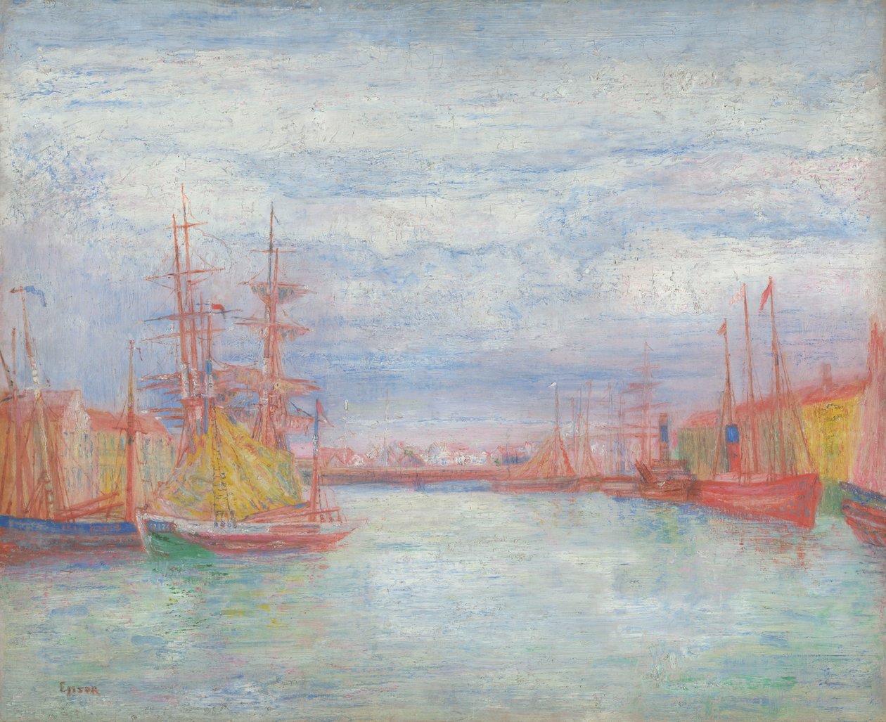 Havnen i Oostende av James Ensor