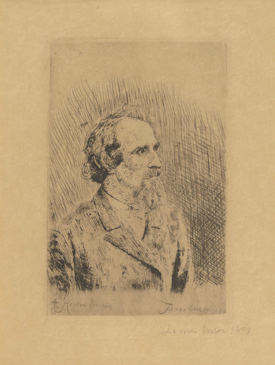 Portrett av Hector Denis av James Ensor