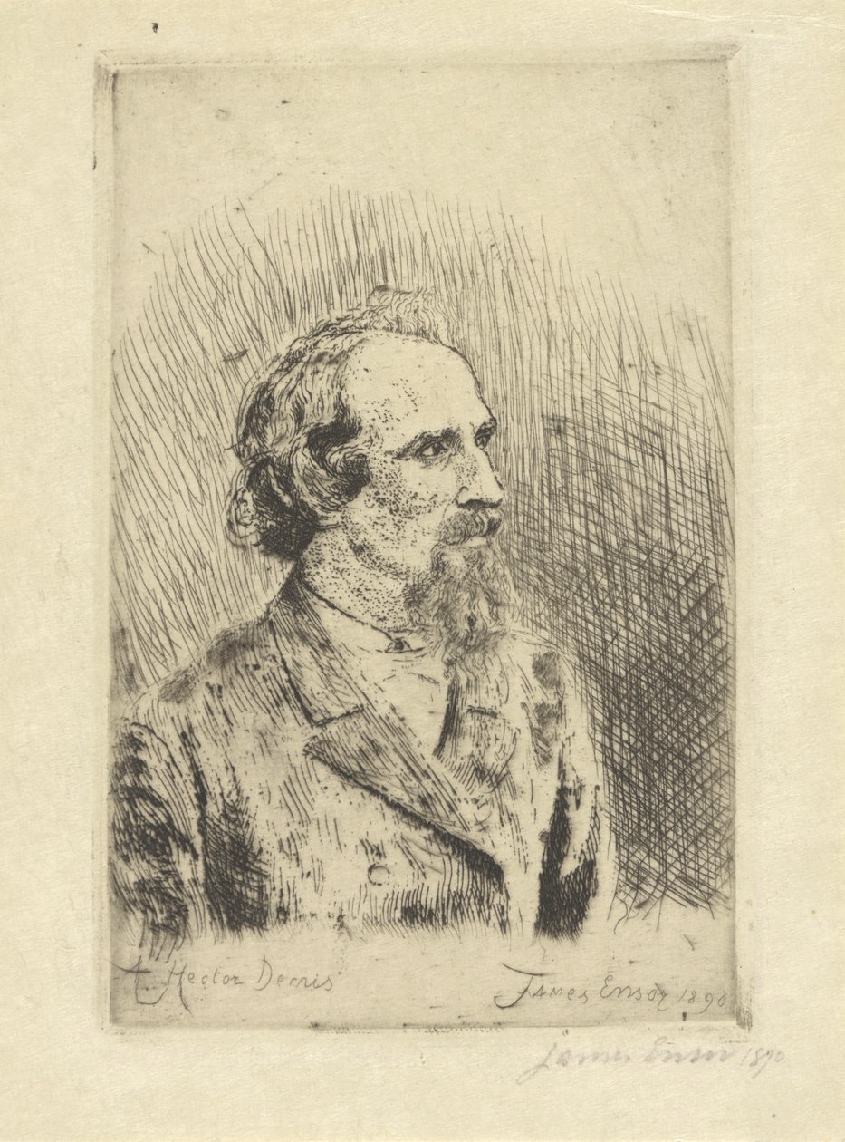 Portrett av Hector Denis av James Ensor