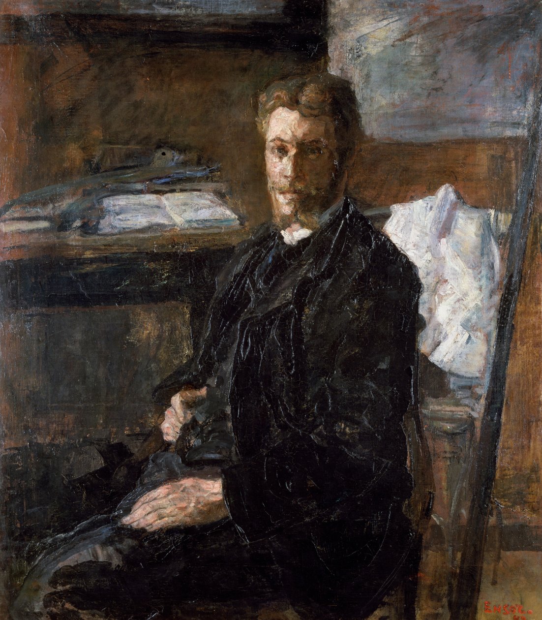 Portrett av kunstneren Willy Finch (Portrait du peintre Willy Finch) av James Ensor