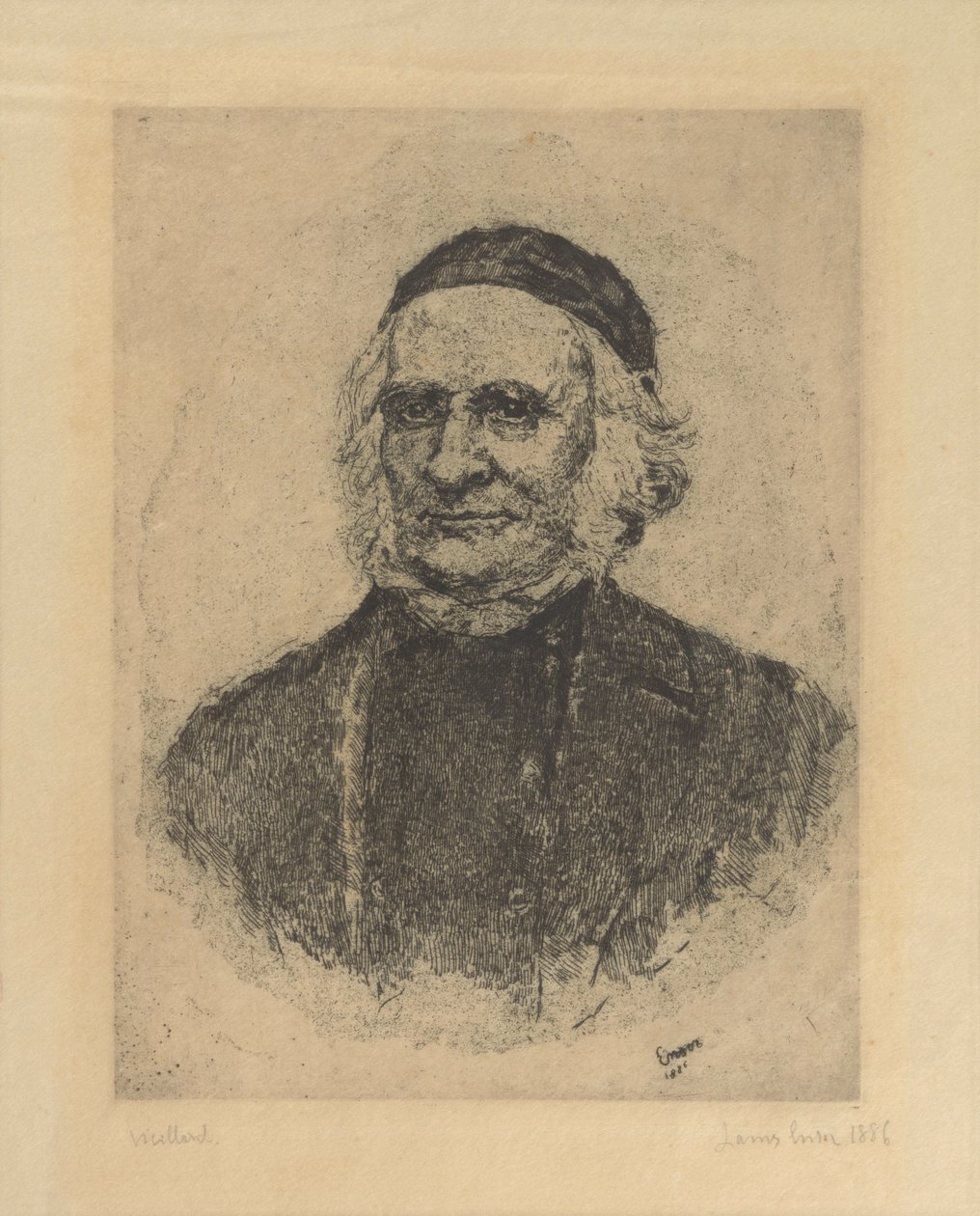 Portrett av den svenske botanikeren Elias Fries av James Ensor