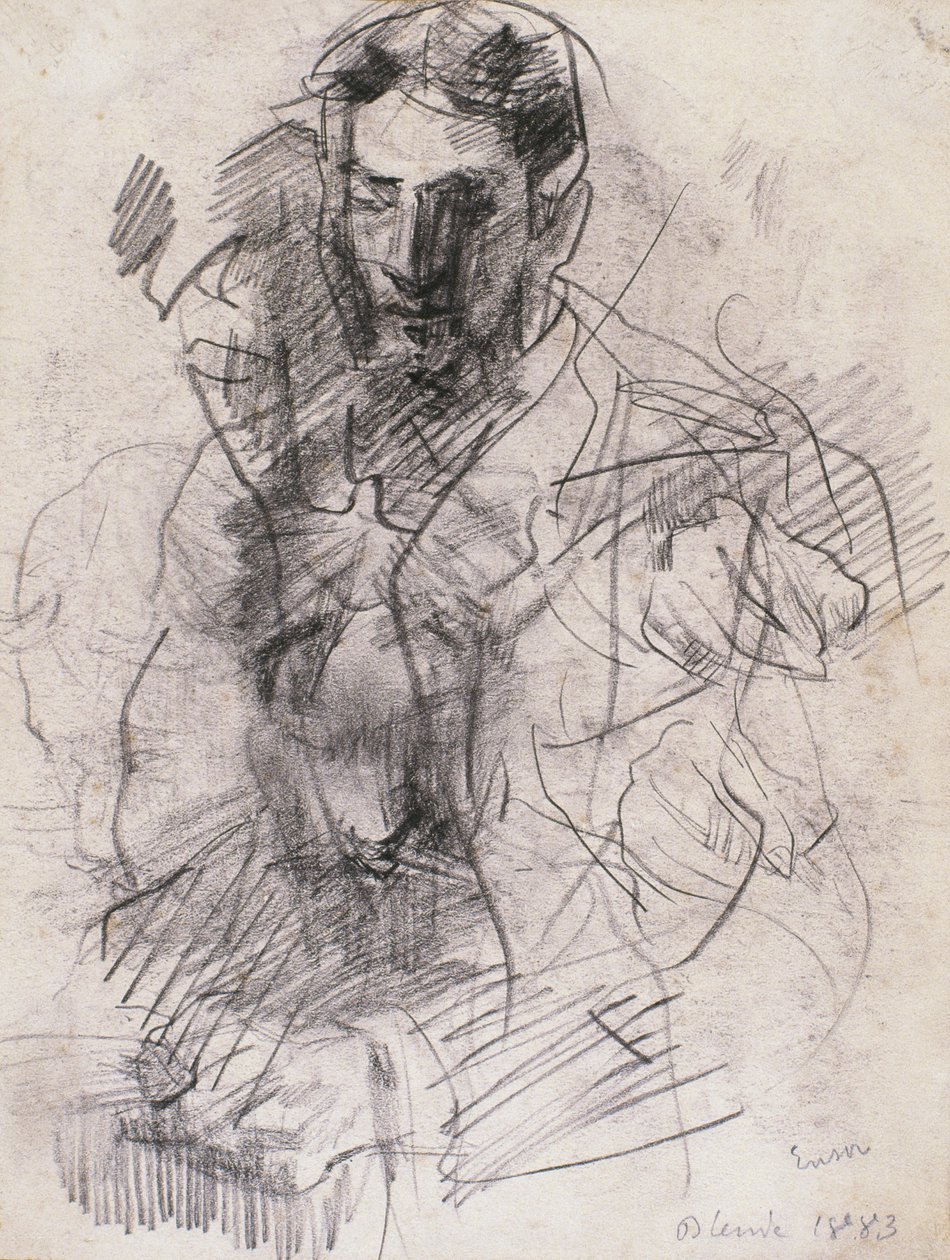 Portrett av kunstneren Willy Finch av James Ensor