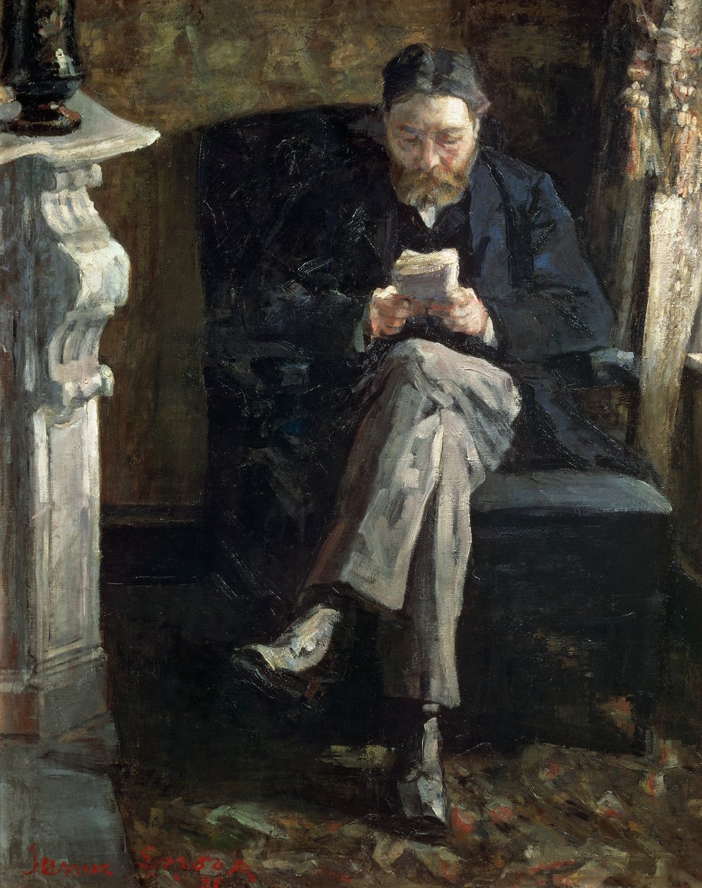 Portrett av kunstnerens far av James Ensor