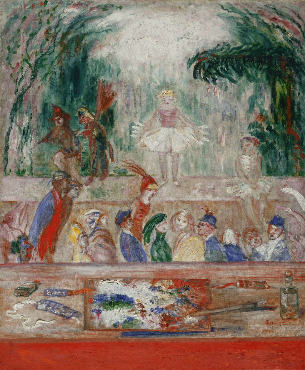 Stråler fra Palette, ca. 1930 (olje på lerret) av James Ensor