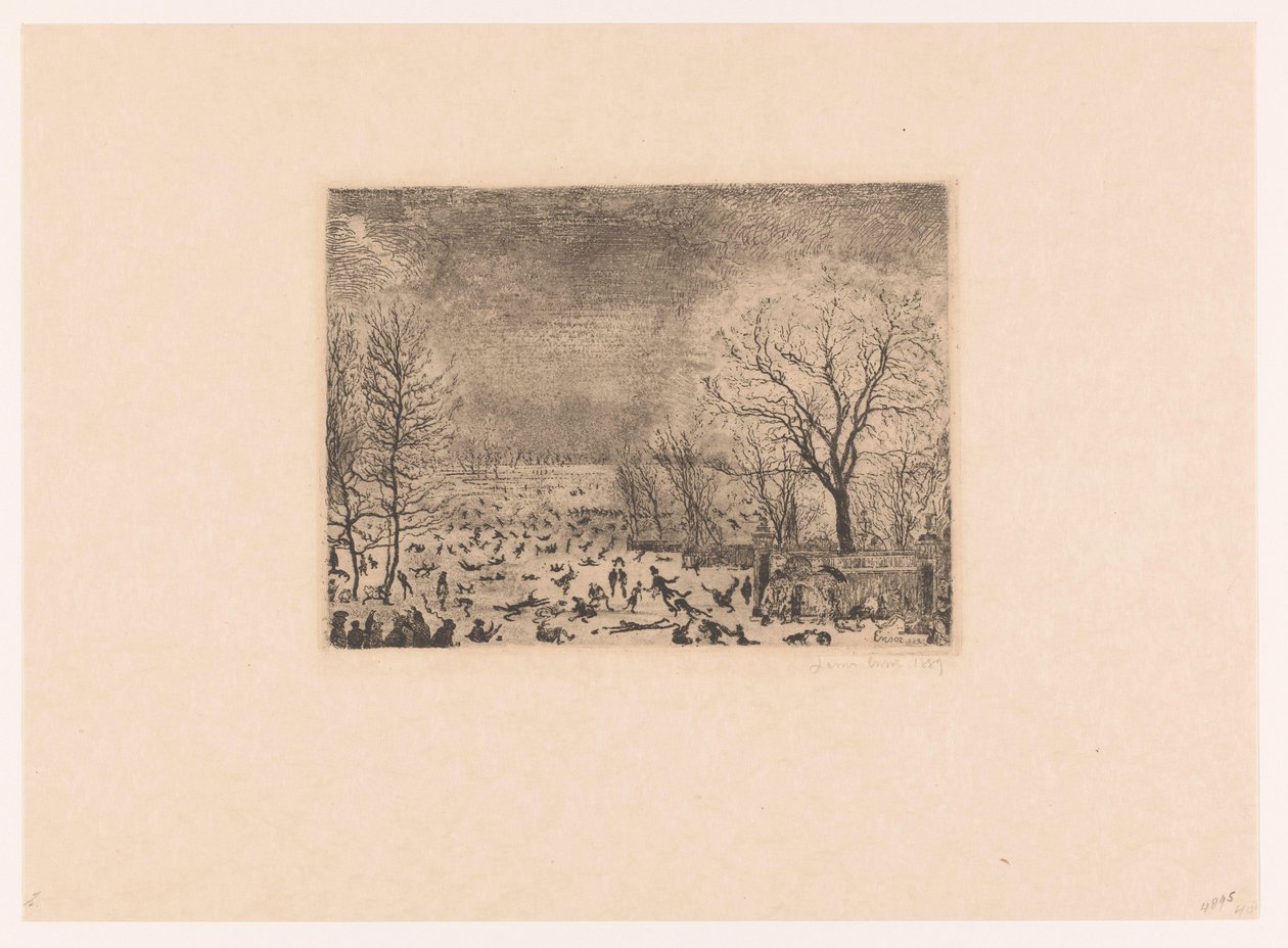 Skatere Les patineurs av James Ensor
