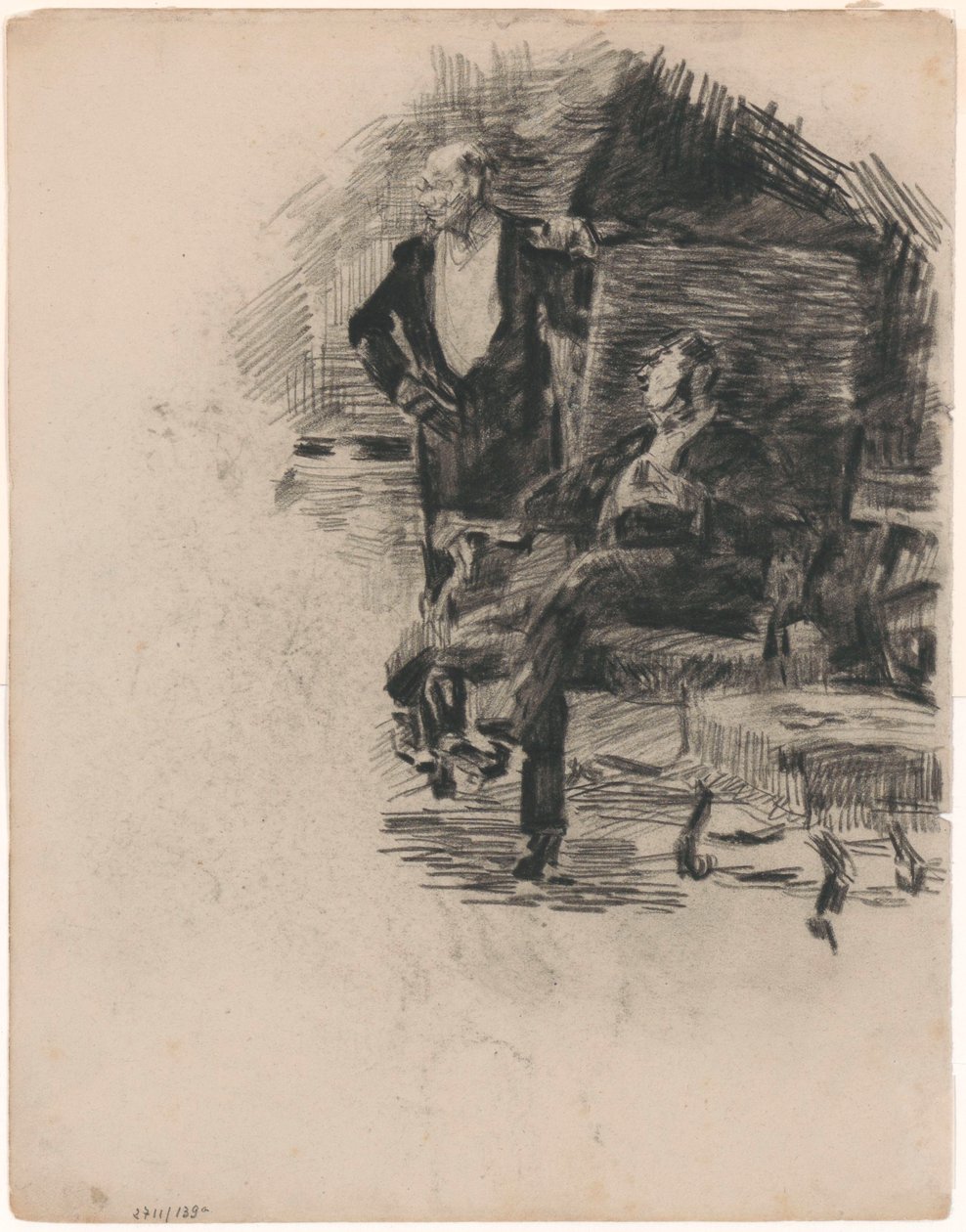 Sittende og stående herre av James Ensor