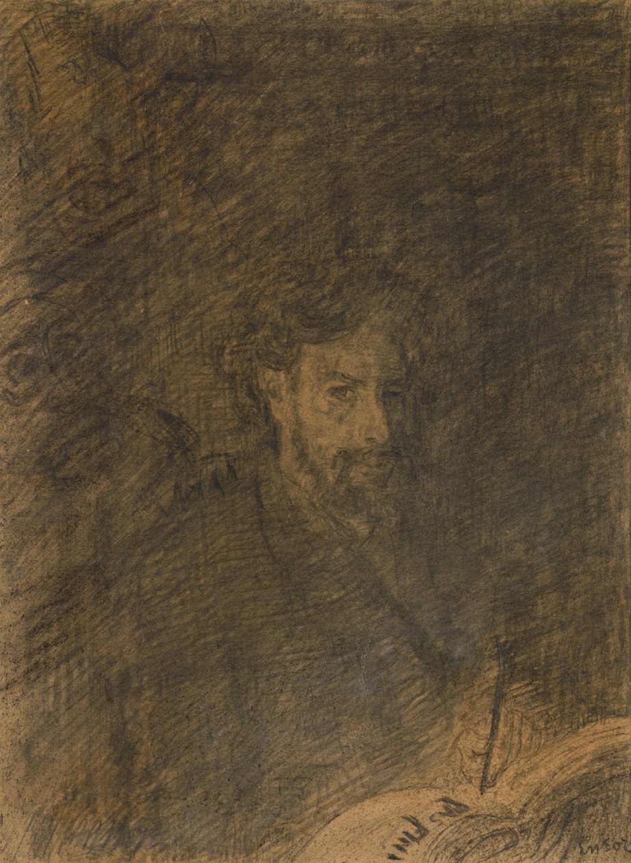 Selvportrett («Pas fini») av James Ensor