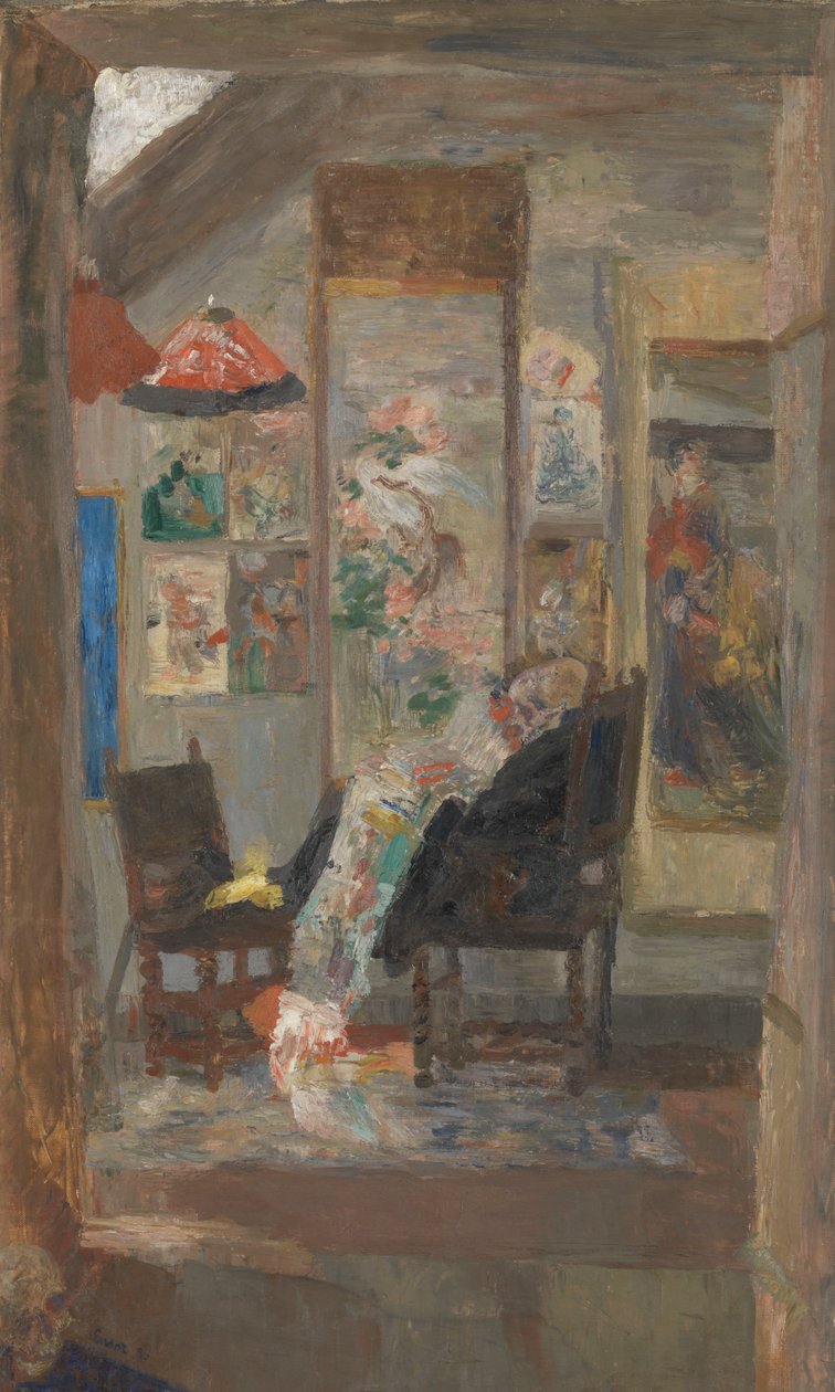 Skjelett ser på kinoserier av James Ensor