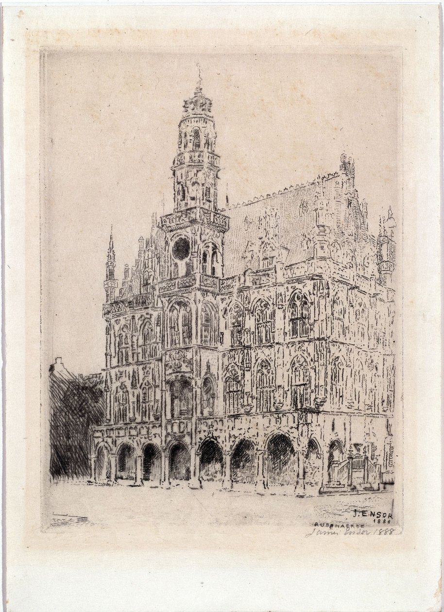 Rådhuset i Oudenaarde av James Ensor