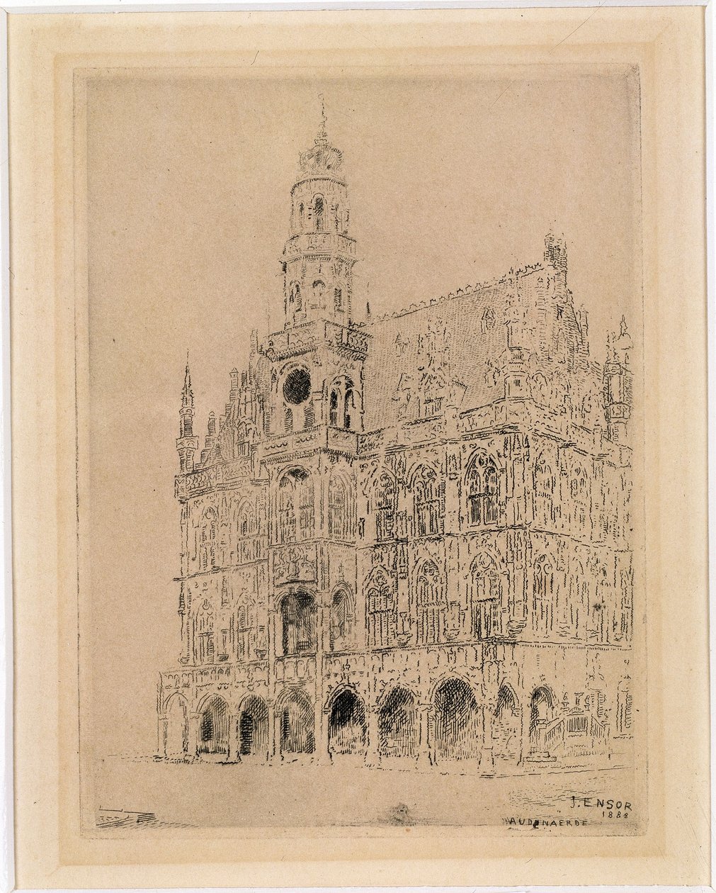 Rådhuset i Oudenaarde av James Ensor