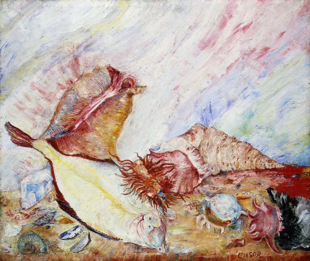 Stilleben; Stilleben av James Ensor