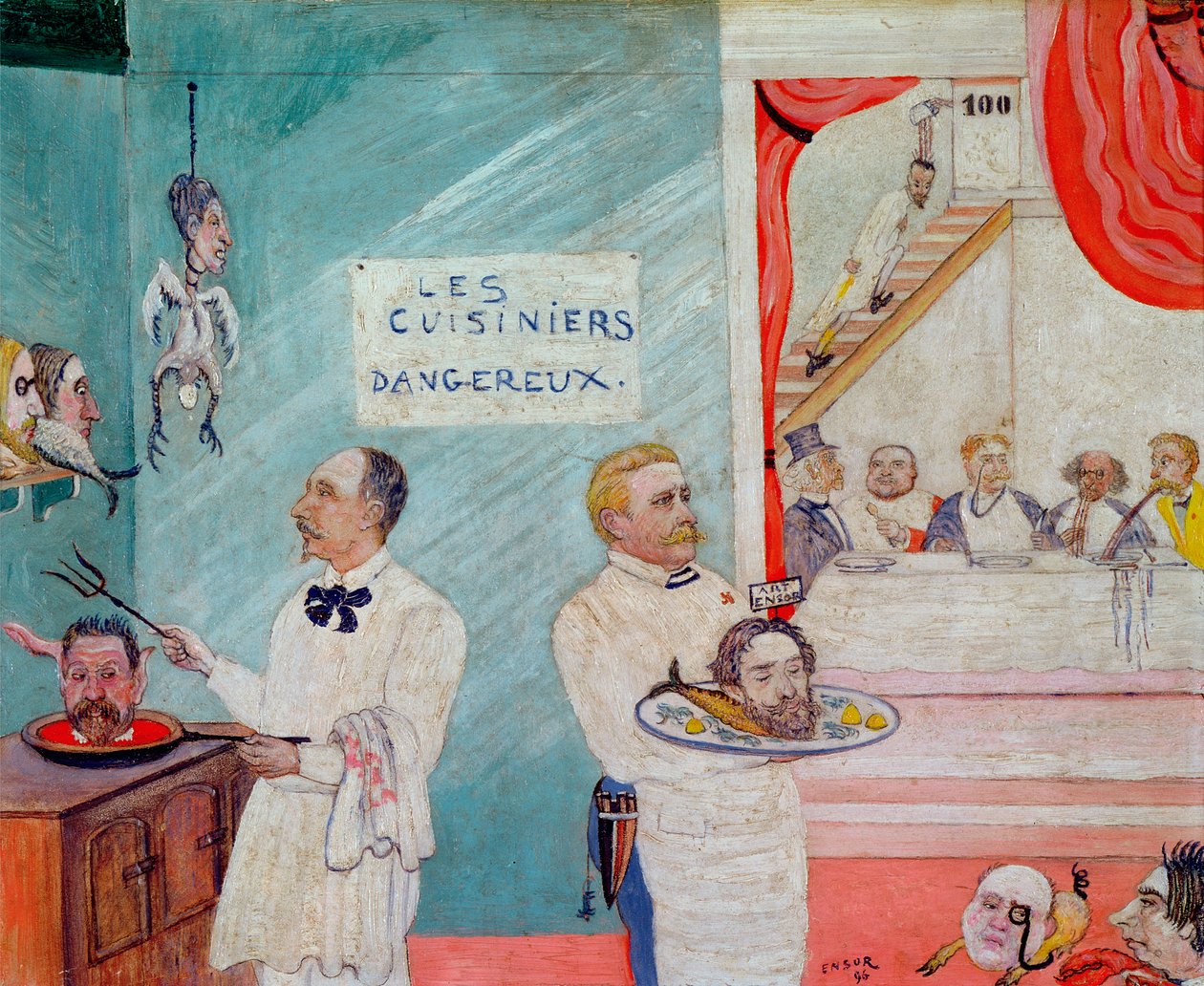 De farlige kokkene av James Ensor