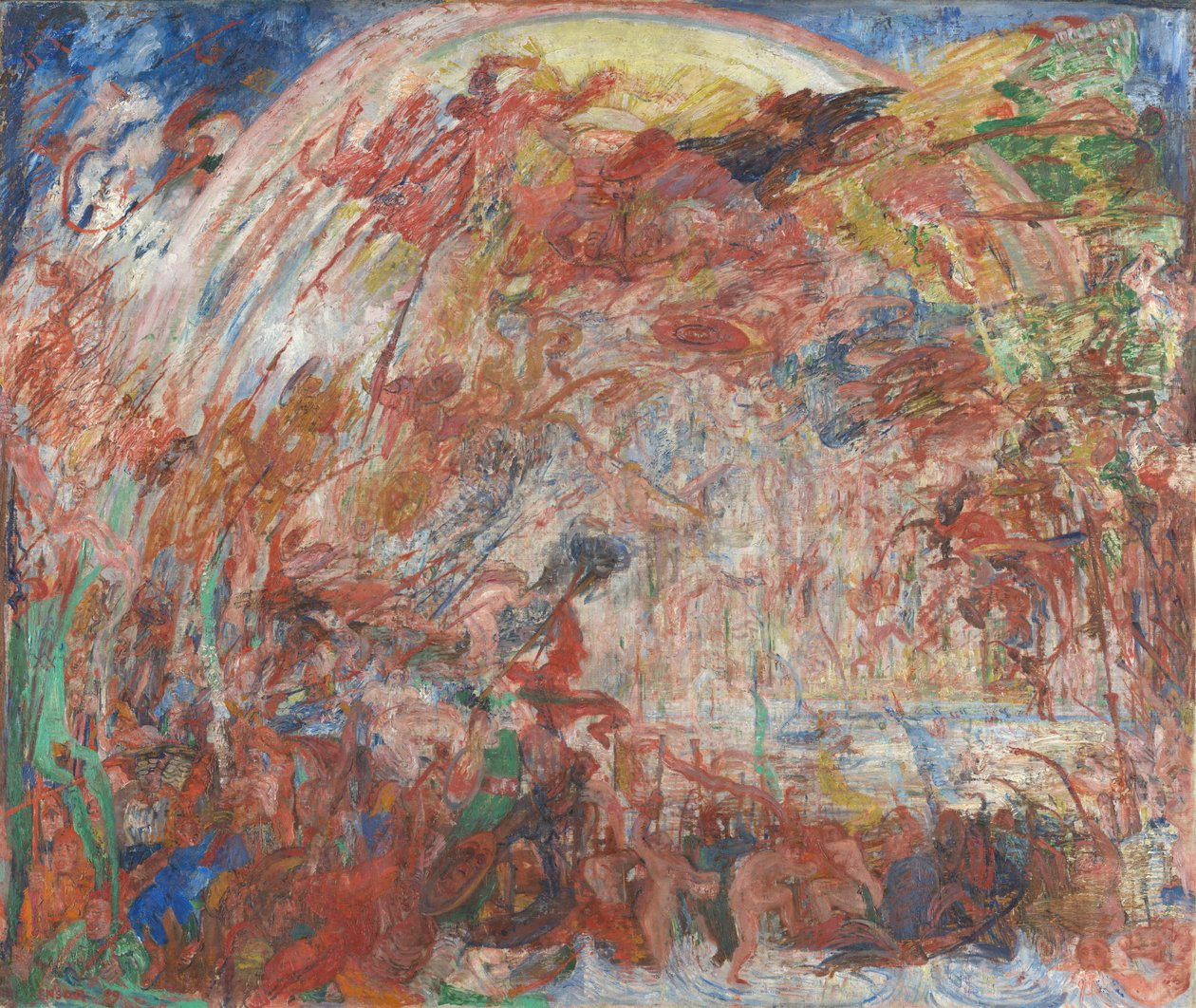 De opprørske englenes fall av James Ensor