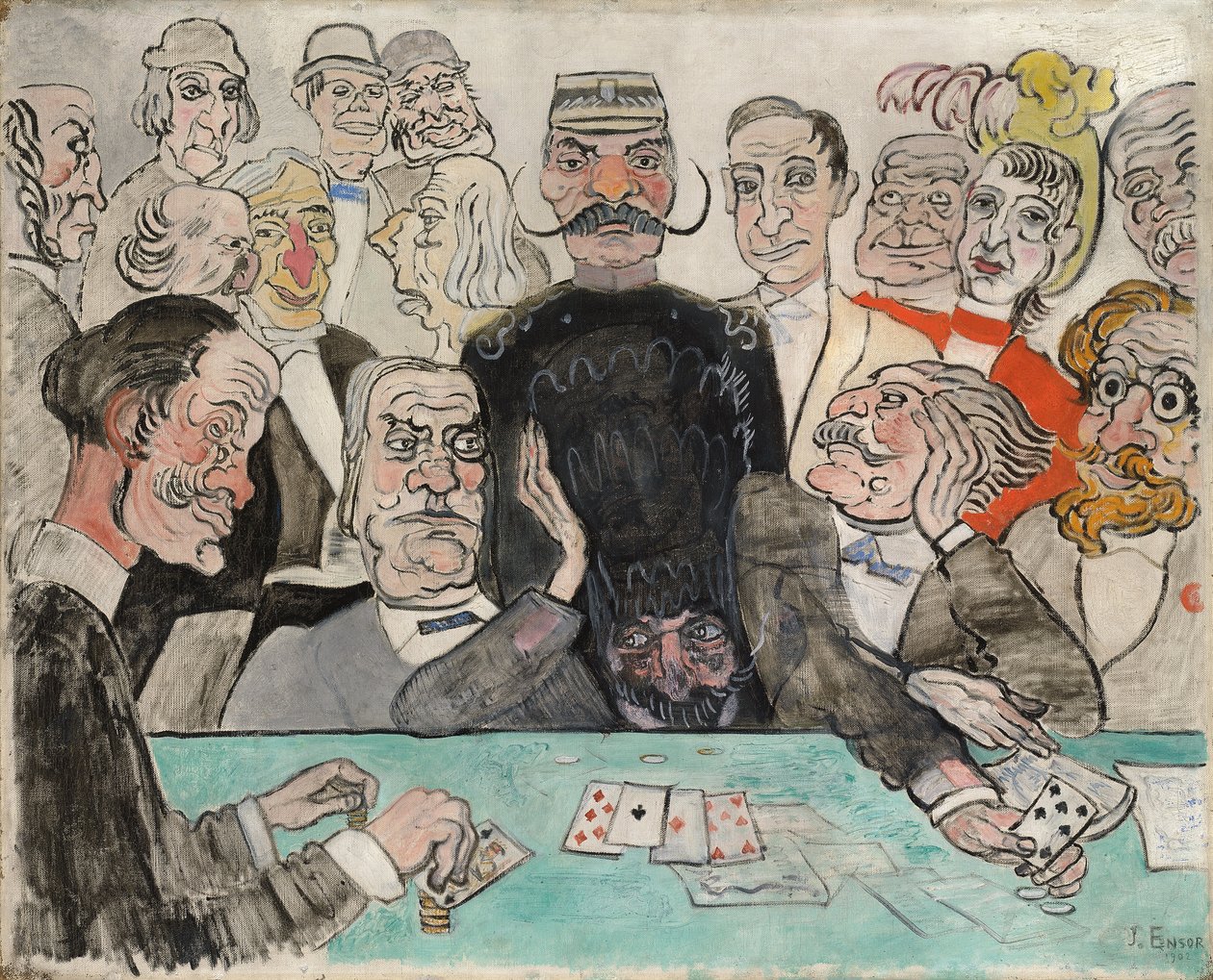 Gamblere; Spillerne av James Ensor