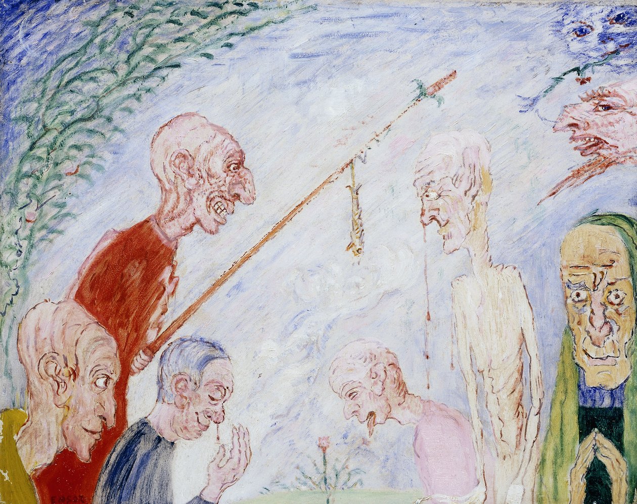 Pilegrimene; The Pilgrims - De Pelgrims av James Ensor