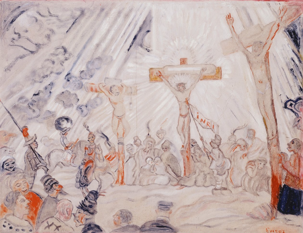 Calvariebergs situasjon; Le Calvaire-De Calvarieberg av James Ensor
