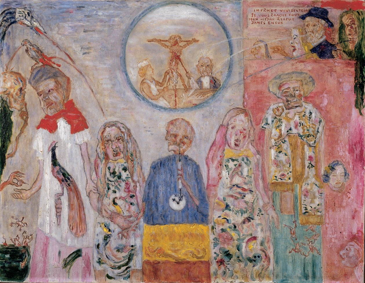 The Vile Vivisectors, ca. 1930 (olje på lerret) av James Ensor