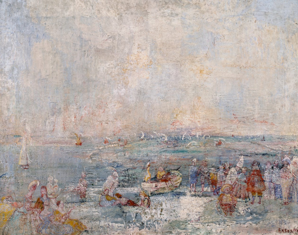 Karnevalet på stranden av James Ensor
