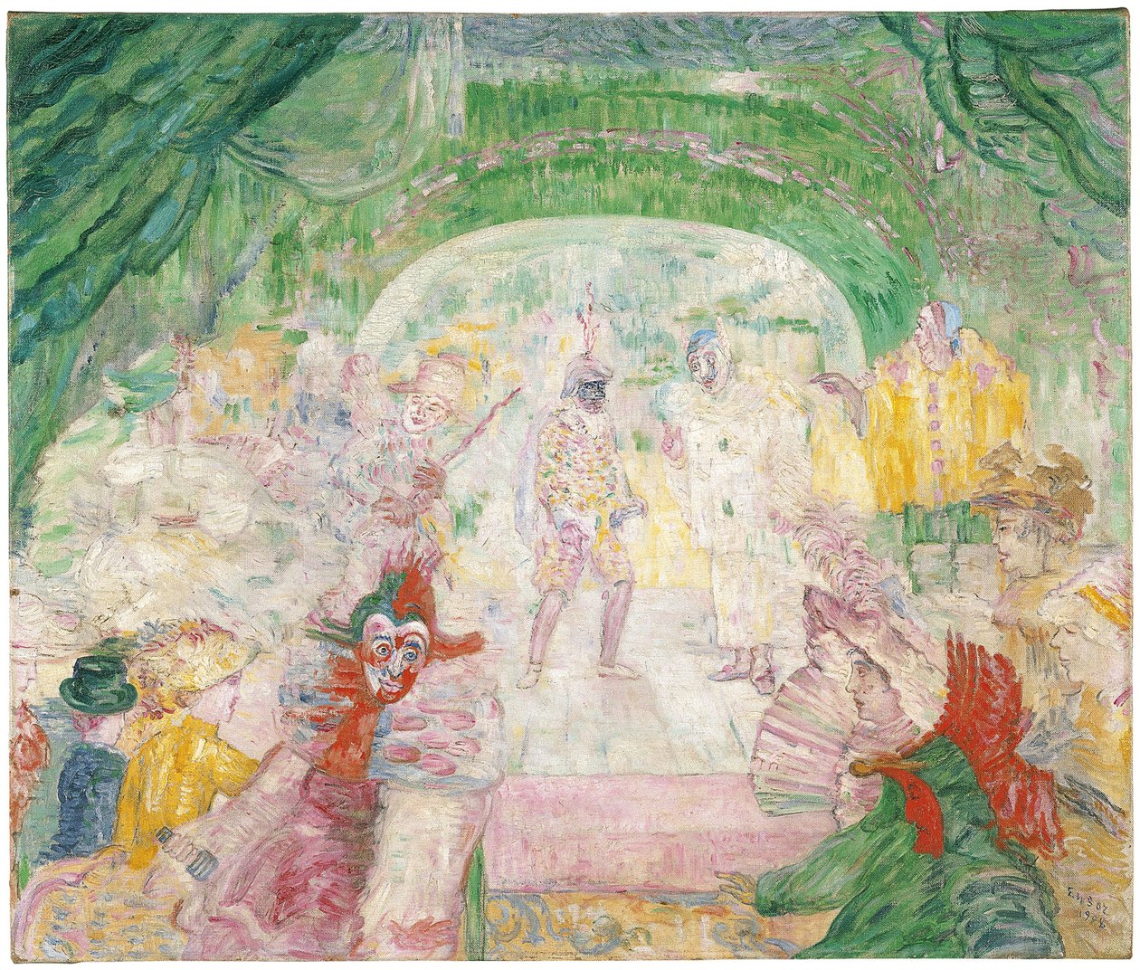 Teater for masker, 1908 av James Ensor